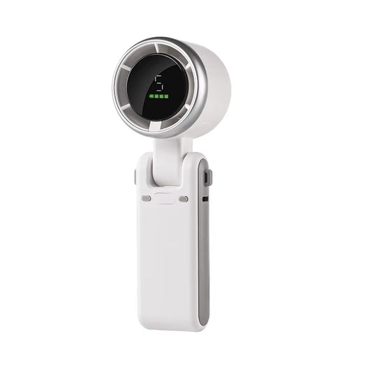 2024 Portable High-Speed Turbo Handheld and Neck-Hanging Fan with LED Adjustment for Outdoor and Desktop Use