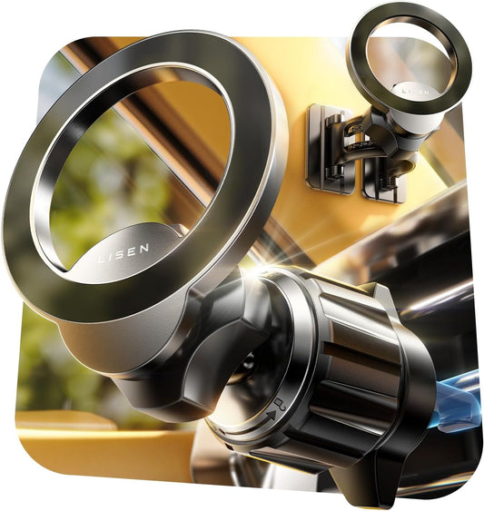 for Magsafe Car Mount [95% Increase Magnetism] Magnetic Phone Holders for Your Car,Car Accessories for Men Women Truck 360 Dashboard Vent Phone Mount for Garmin GPS Fit Iphone 16 15 14 13 12