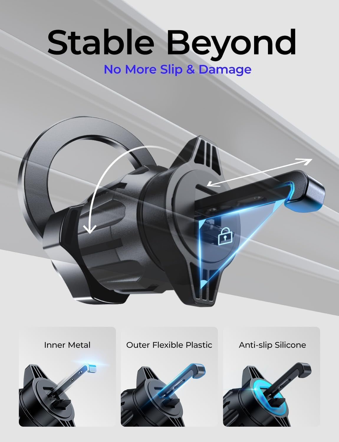 for Magsafe Car Mount [95% Increase Magnetism] Magnetic Phone Holders for Your Car,Car Accessories for Men Women Truck 360 Dashboard Vent Phone Mount for Garmin GPS Fit Iphone 16 15 14 13 12